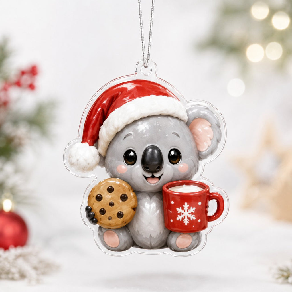 Koala Christmas Cookie Cocoa Christmas Ornament