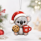 Koala Christmas Cookie Cocoa Christmas Ornament