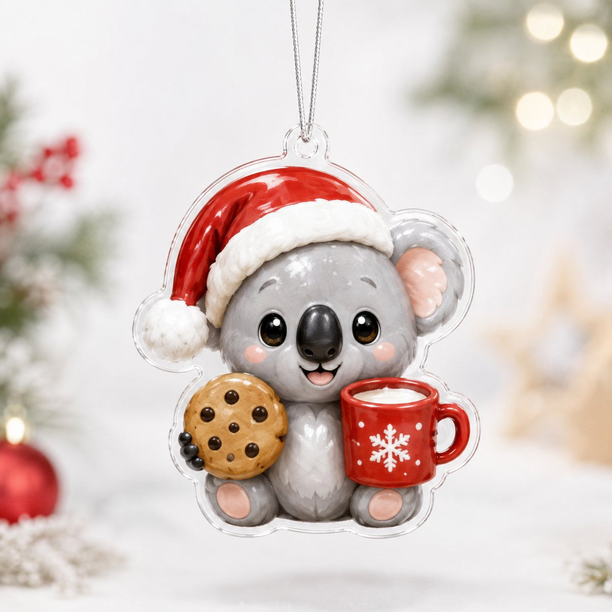 Koala Christmas Cookie Cocoa Christmas Ornament
