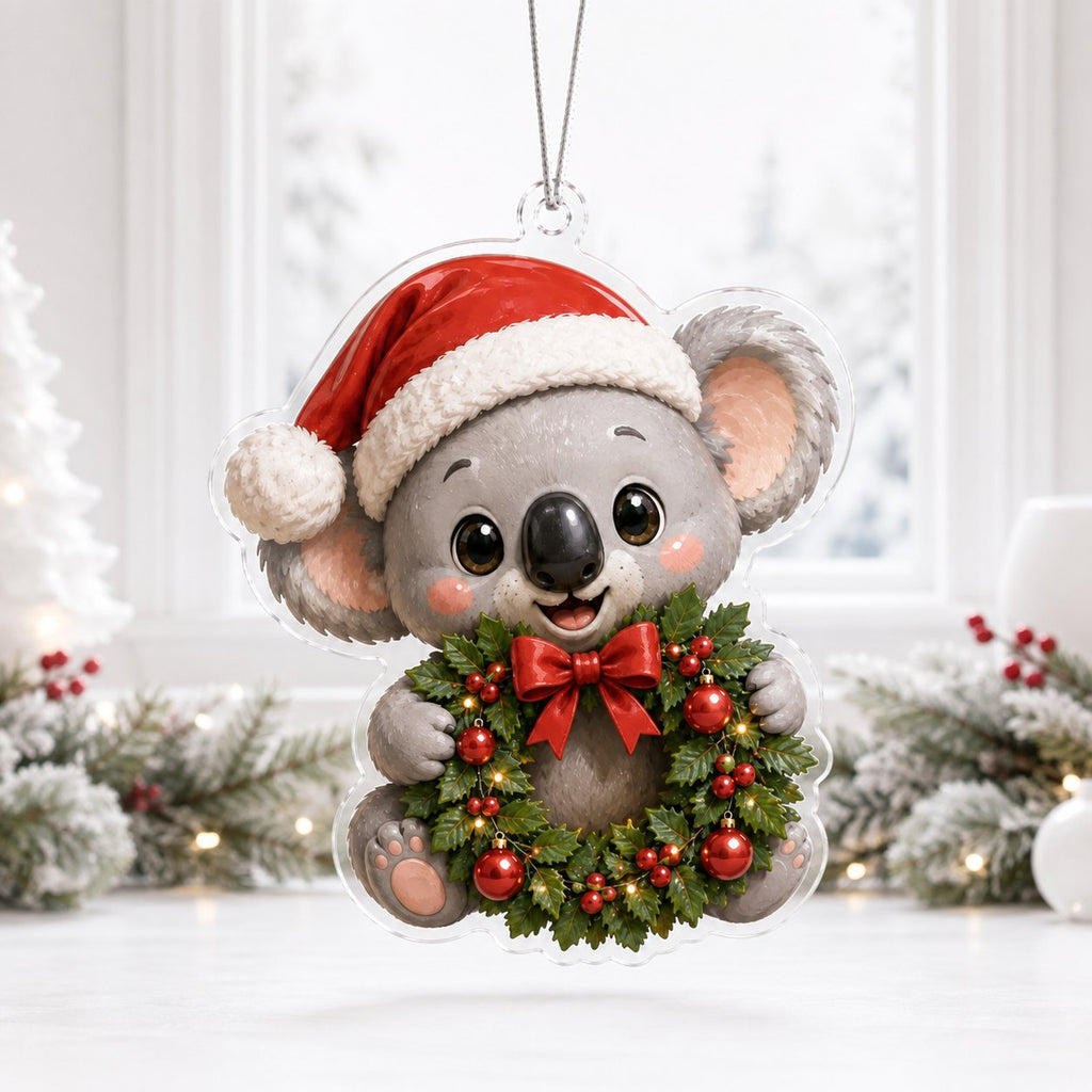 Koala Christmas Hug Christmas Ornament
