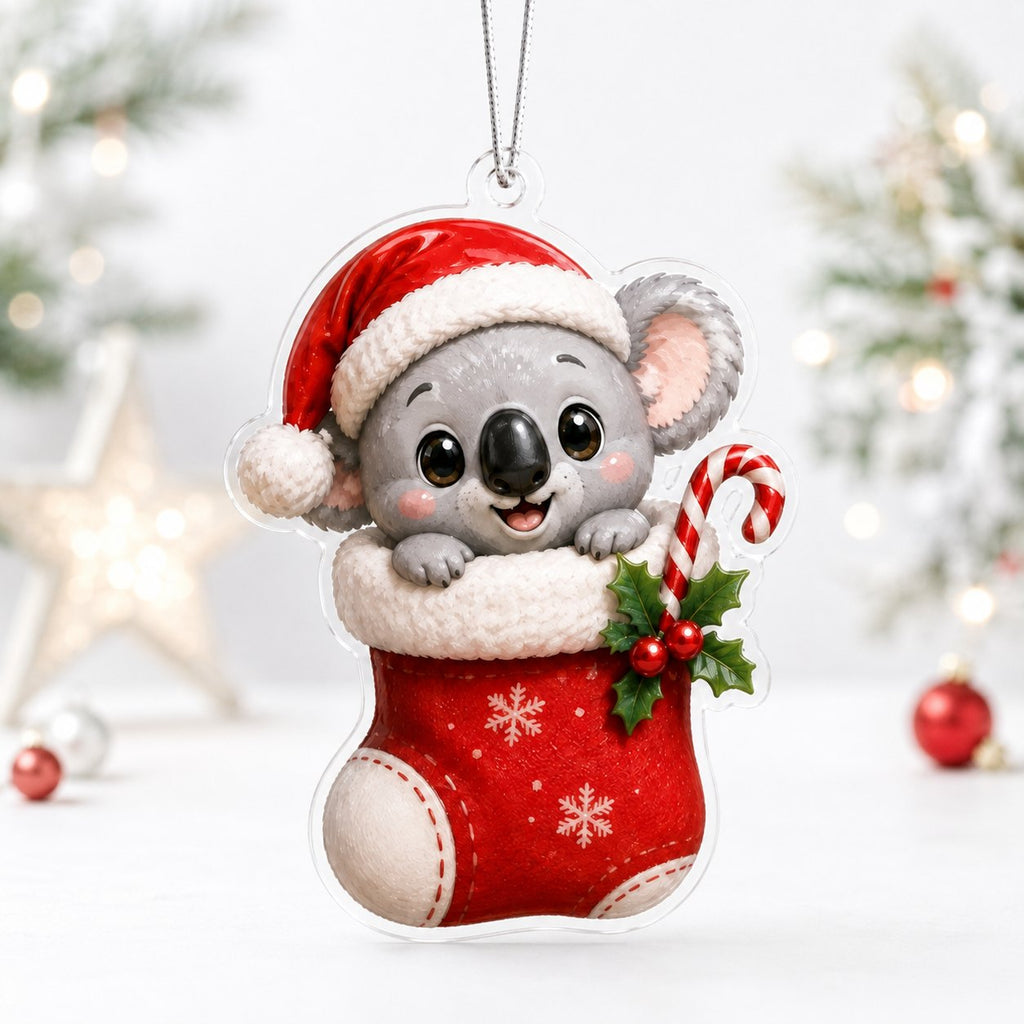Koala in Christmas Ornament