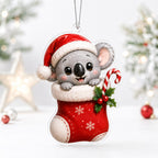 Koala in Christmas Ornament