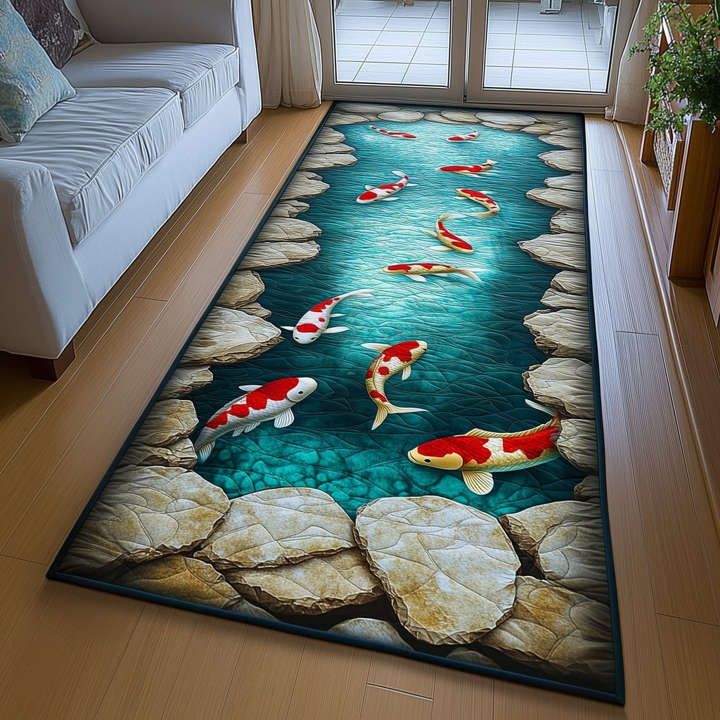 Koi Flow Runner Rug - Nature Design | Serene Runner Rug