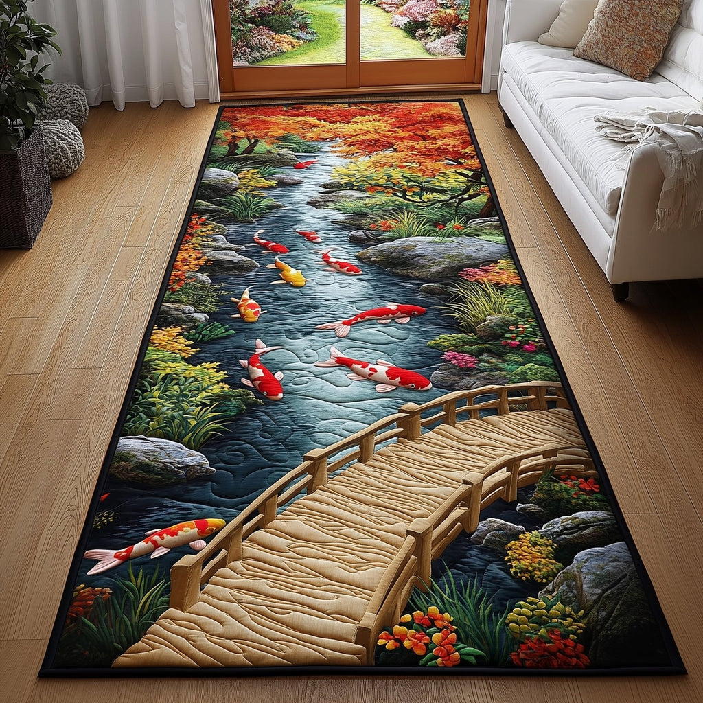 Koi Spirit Runner Rug - Nature Design | Serene Runner Rug