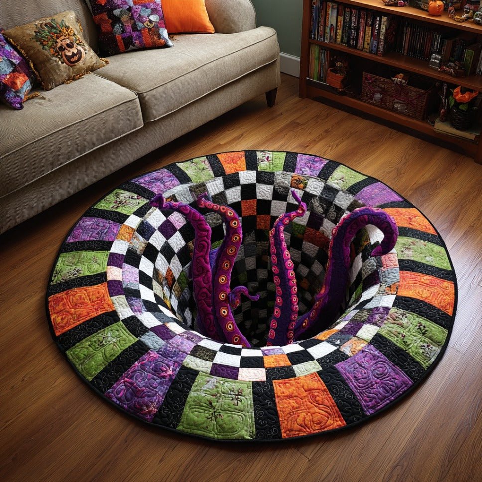 Kraken Tentacle Horror Round Mat Rug - Nature Design | Serene Home Decor