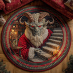 Krampus Eve Round Mat Rug - Nature Design | Serene Home Decor