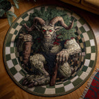 Krampus Eve Round Mat Rug - Nature Design | Serene Home Decor