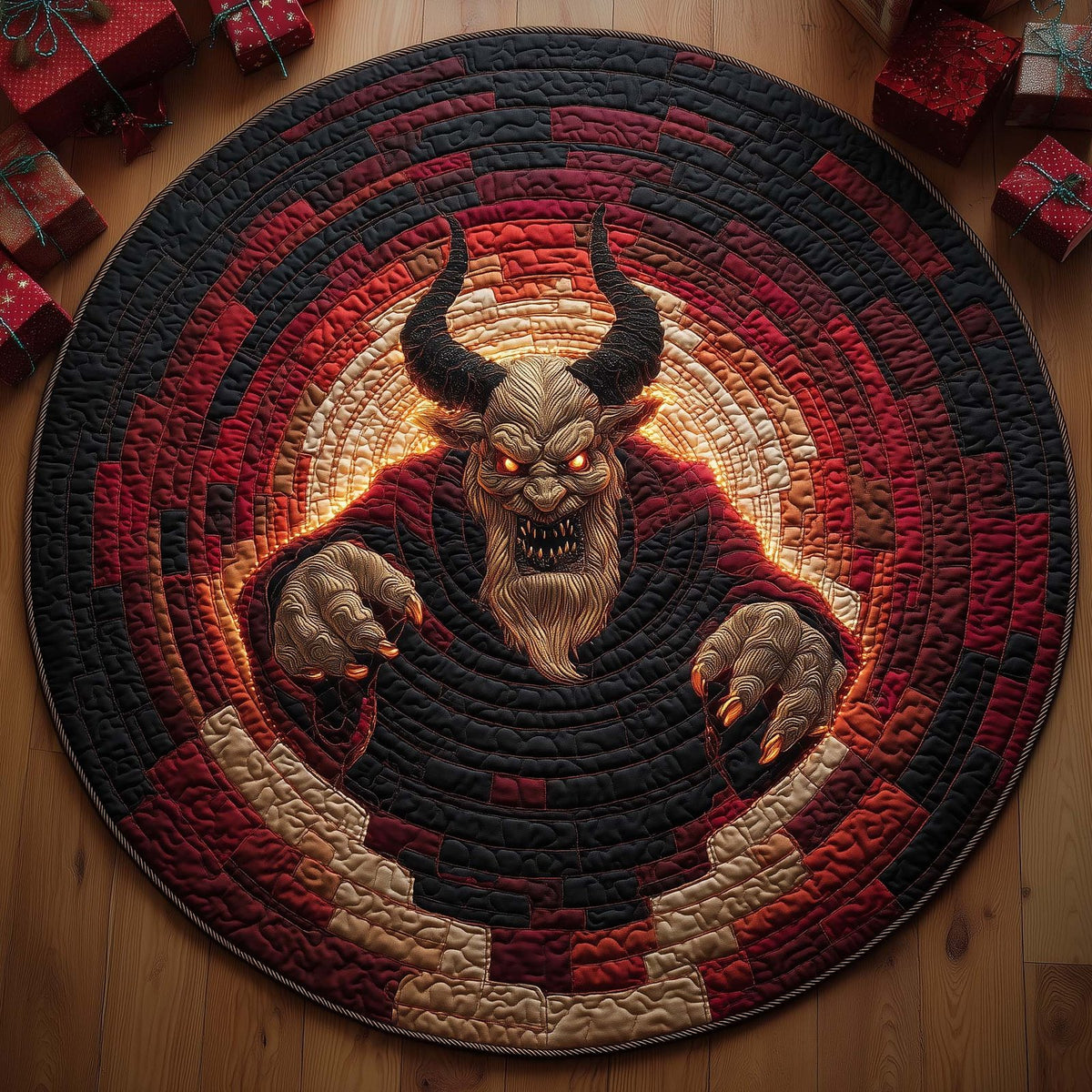 Krampus Round Mat Rug - Nature Design | Serene Home Decor