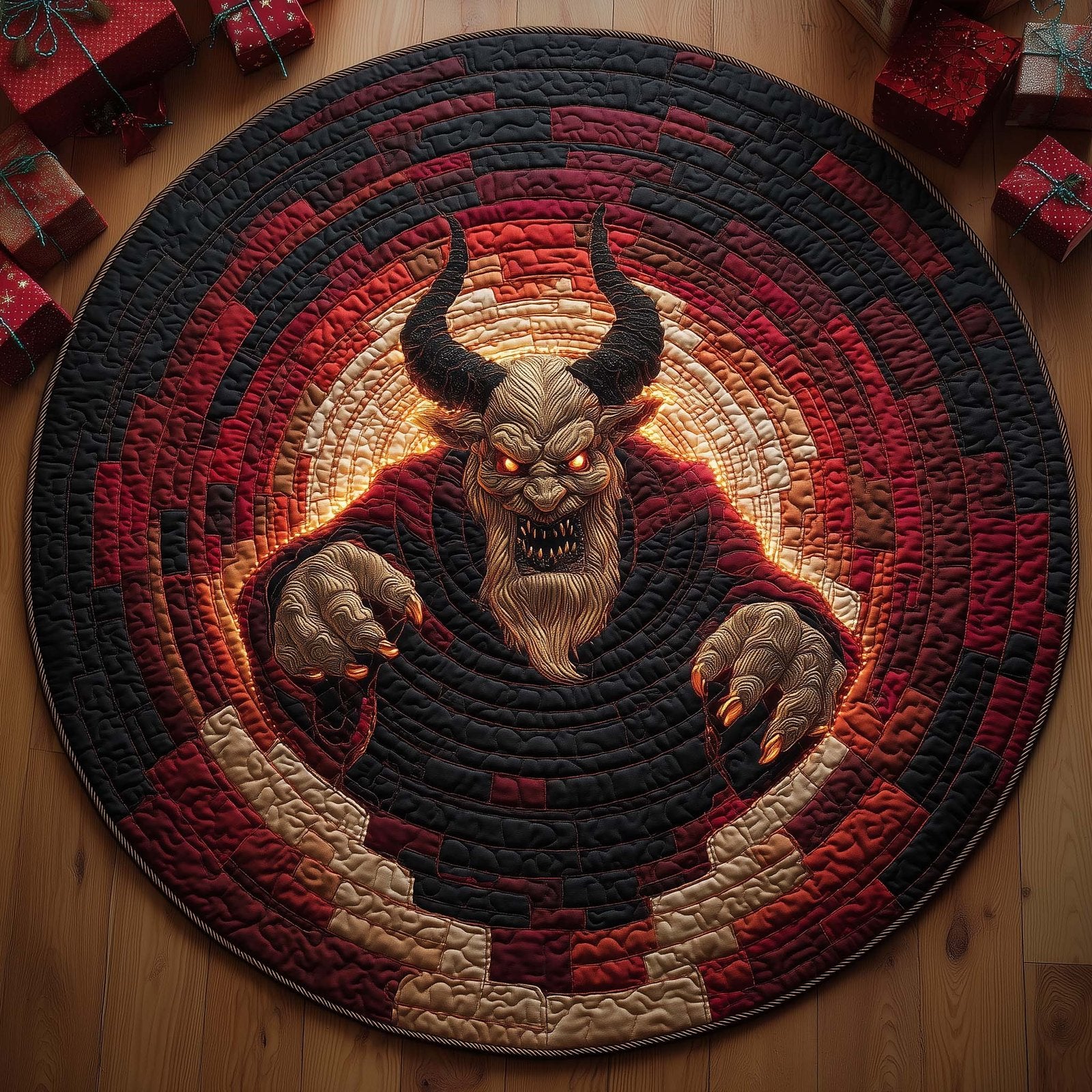 Krampus Round Mat Rug - Nature Design | Serene Home Decor