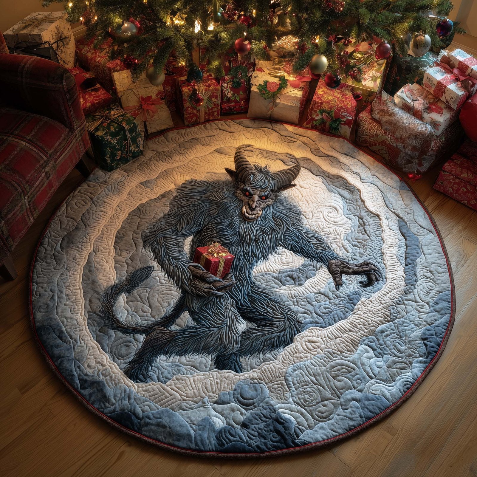 Krampus Round Mat Rug - Nature Design | Serene Home Decor