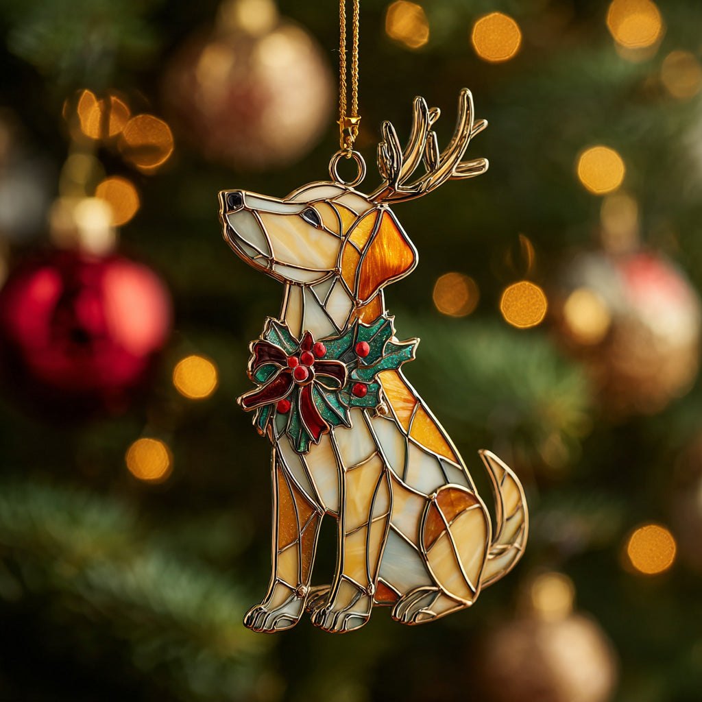 Labrador Glow Christmas Ornament