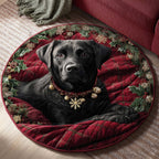 Labrador Round Mat Rug - washable non-slip printed rug