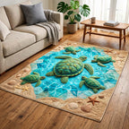 Lagoon Family area rug in a living room
