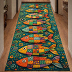 Lake Fish Runner Rug - Nature Design | Serene Runner Rug