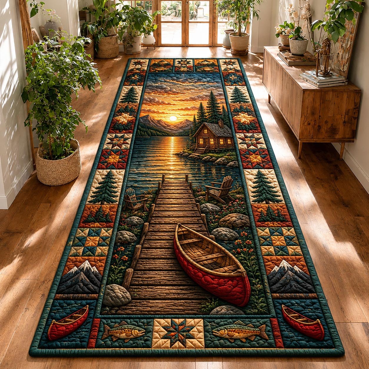 Lake Haven Runner Rug - Nature Design | Serene Runner Rug