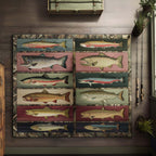 Lake Life Magic area rug in a living room