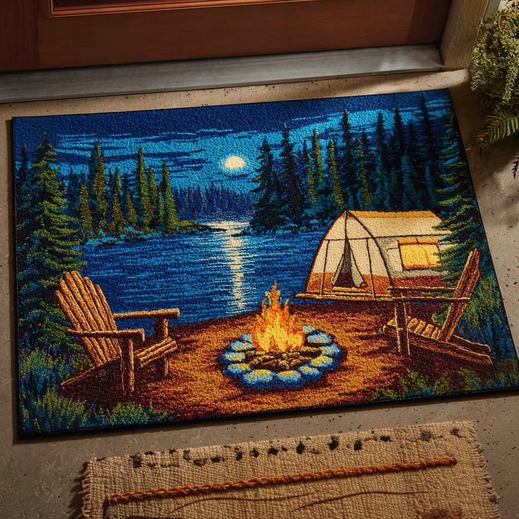 Lakeside Camp Doormat - Nature Design | Printed Welcome Doormat