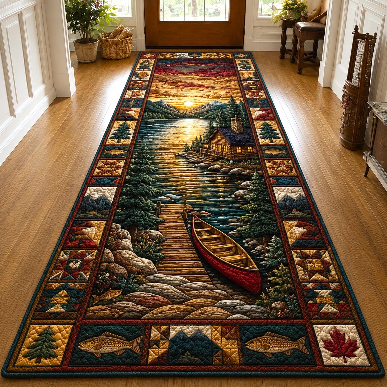 Lakeside Retreat Runner Rug - Nature Design | Serene Runner Rug
