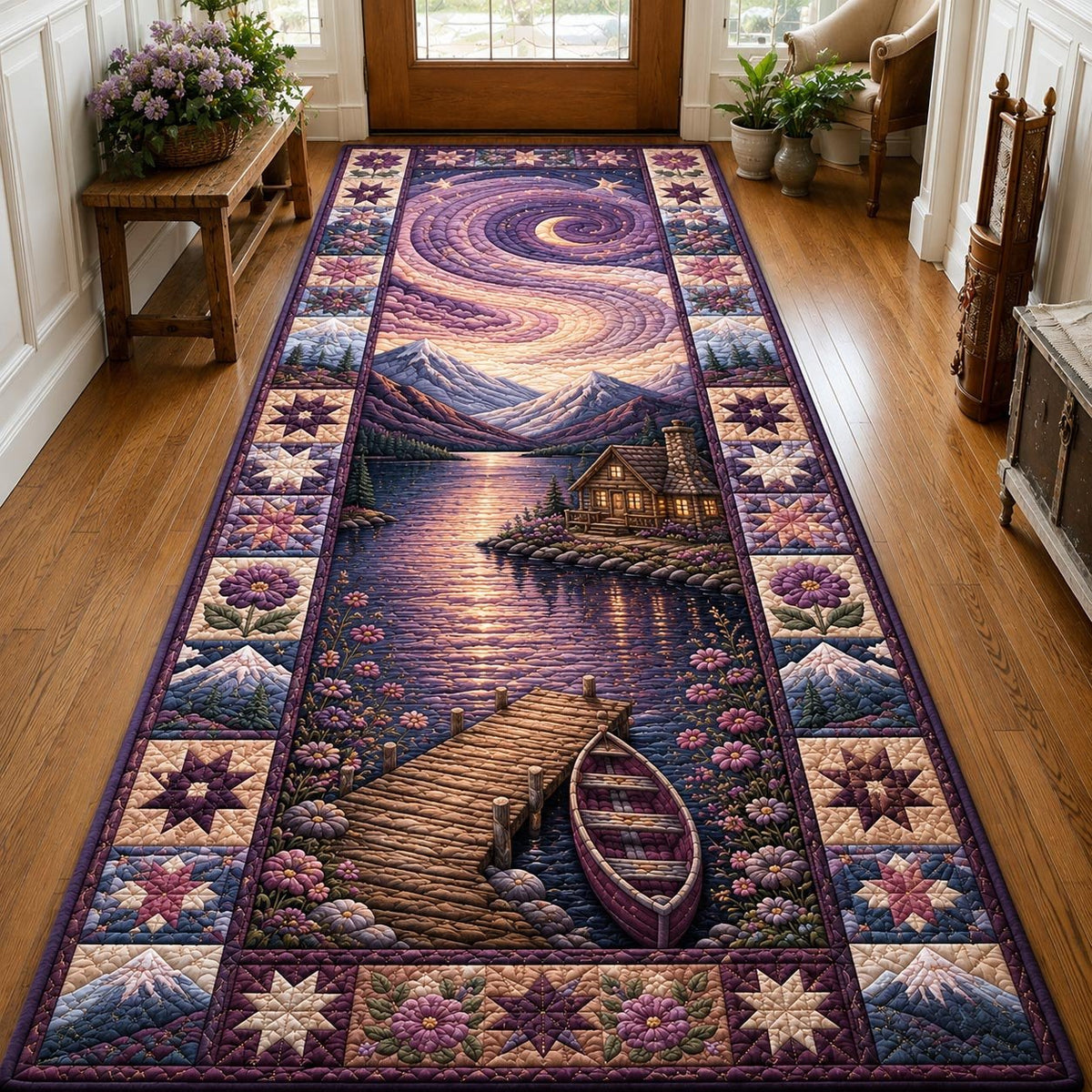 Lakeside Serenity Runner Rug - Nature Design | Serene Runner Rug