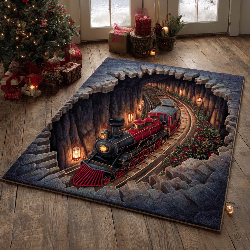 Lantern Express area rug in a living room