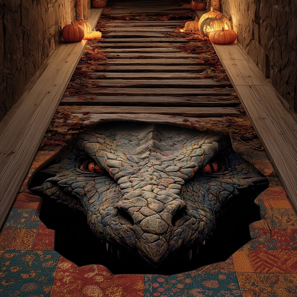 Lava Dragon Runner Rug - Nature Design | Serene Runner Rug