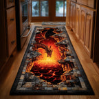 Lava Dragon Runner Rug - Nature Design | Serene Runner Rug