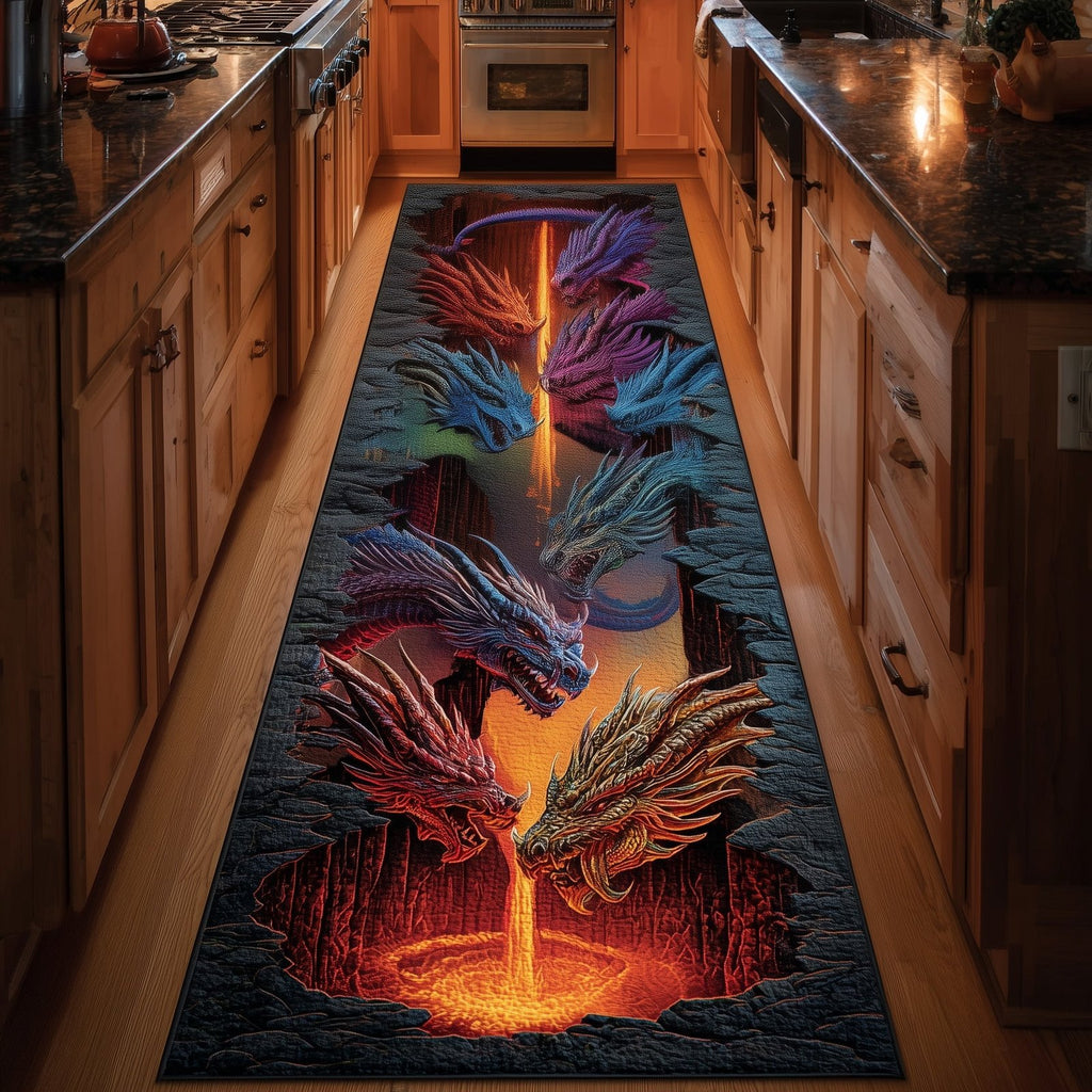 Lava Dragon Runner Rug - Nature Design | Serene Runner Rug