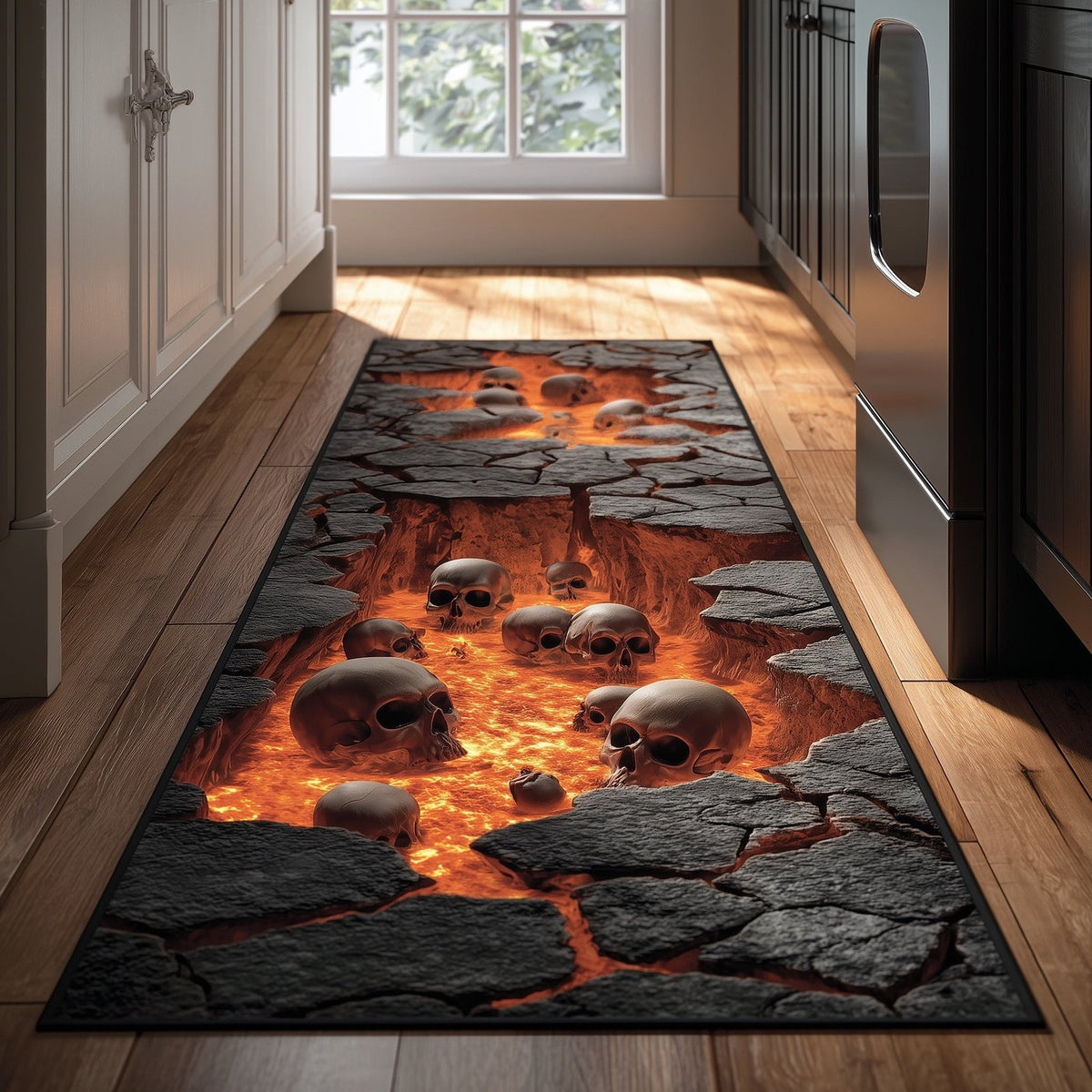 Lava Floor Runner Rug - Nature Design | Serene Runner Rug