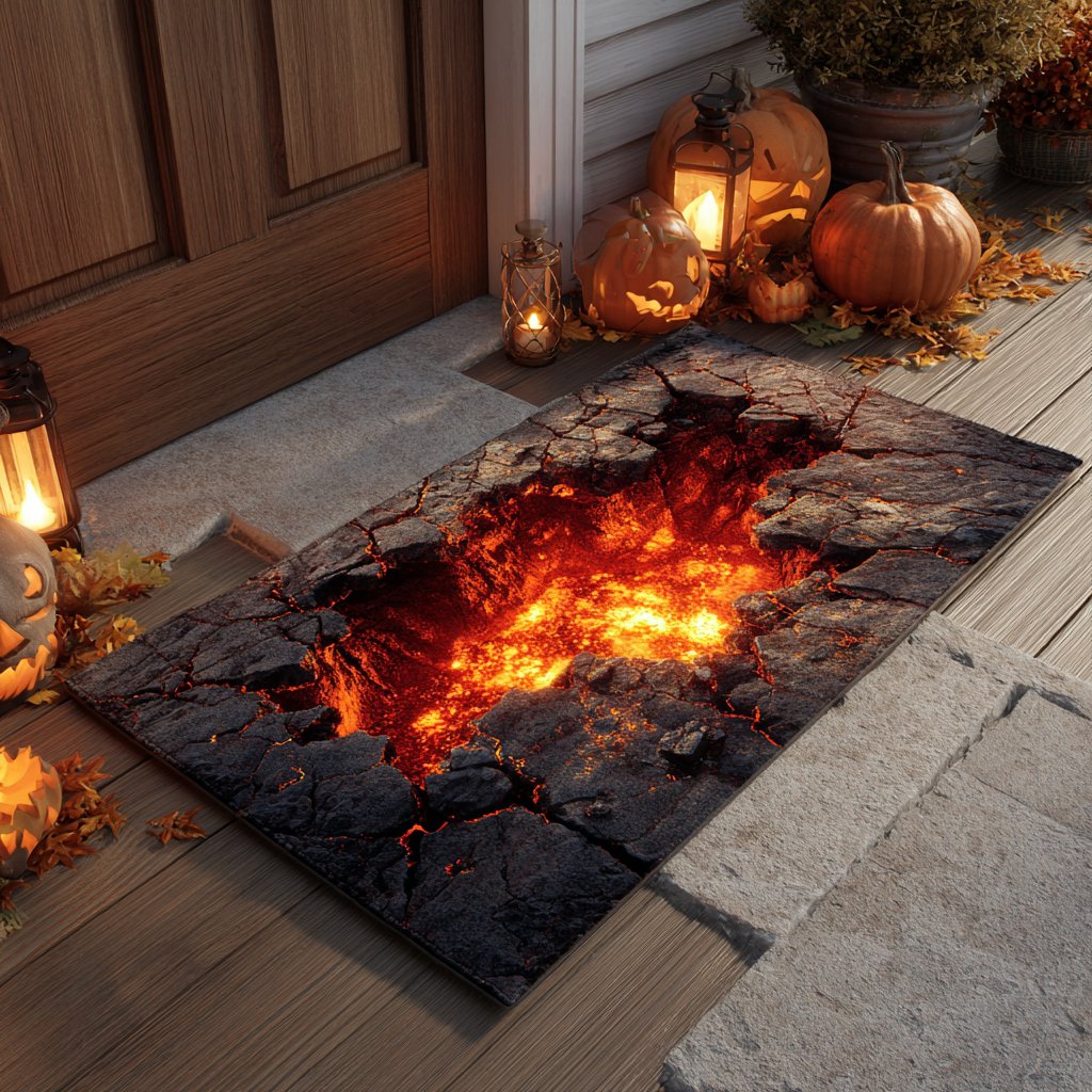 Lava Hellfire Doormat - Nature Design | Printed Welcome Doormat