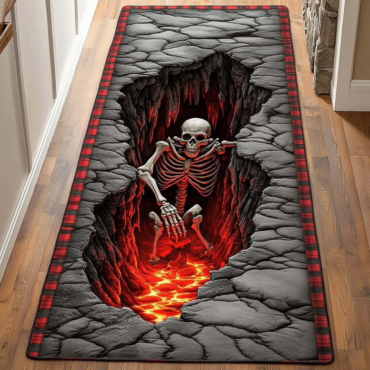 Lava Skeleton Runner Rug - Nature Design | Serene Runner Rug