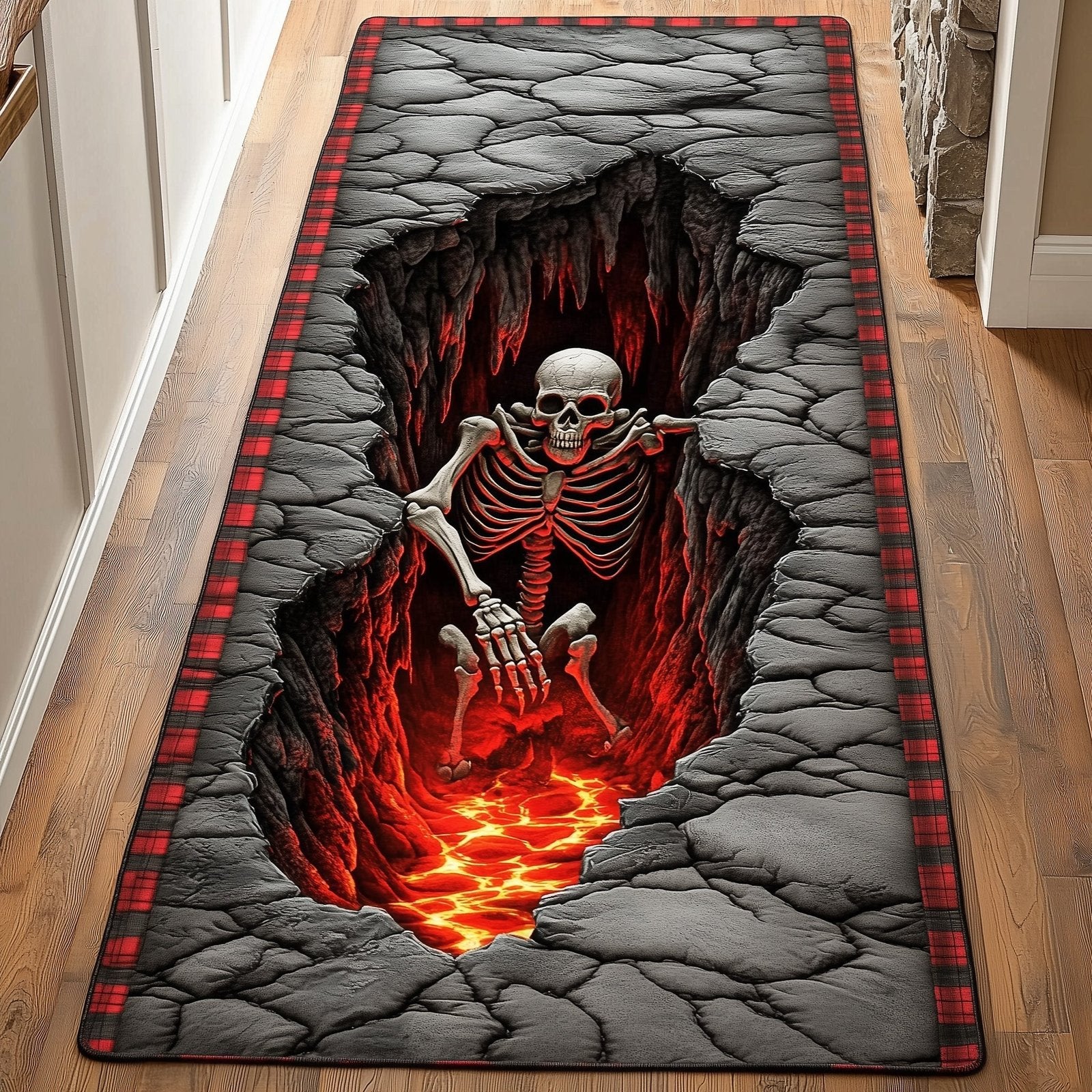 Lava Skeleton Runner Rug - Nature Design | Serene Runner Rug