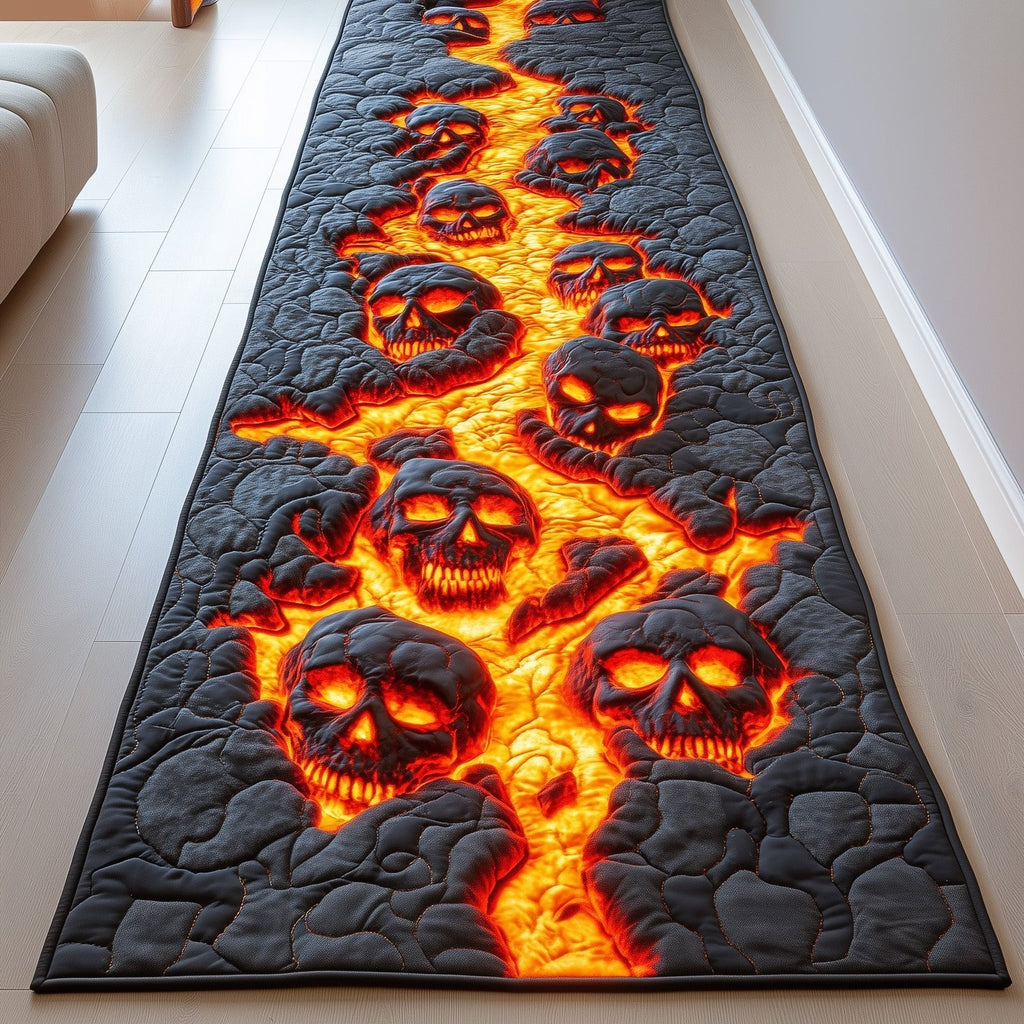 Lava Skull Runner Rug - Nature Design | Serene Runner Rug