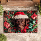 Leaf Gift Labrador Doormat - Cute Animal Design | Printed Welcome Doormat