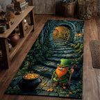 Leprechaun Secret Path Runner Carpet Runner Rug - Cute Pet Design | Animal Printed Runner Rug