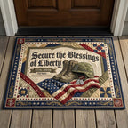 Liberty Anthem Doormat - Patriotic Design | Printed Welcome Doormat