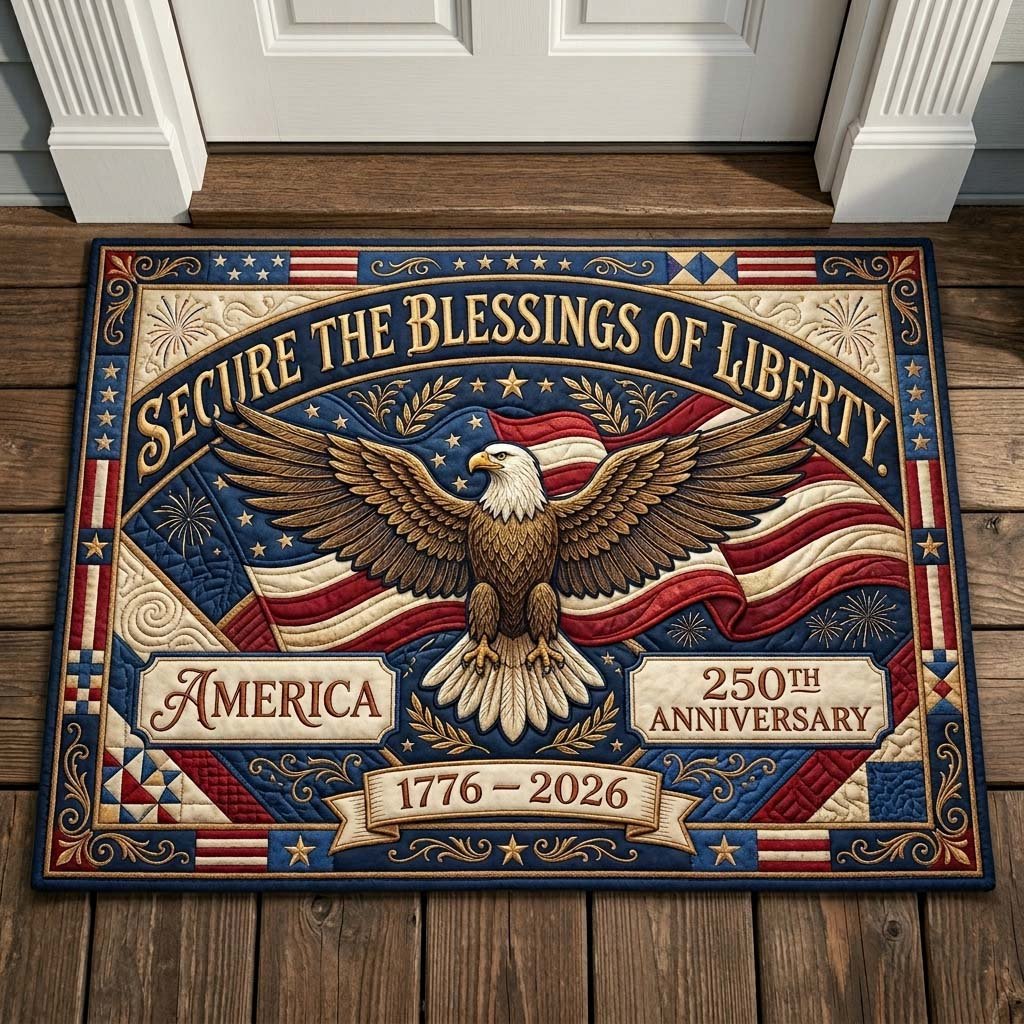 Liberty Creed Doormat - Patriotic Design | Printed Welcome Doormat