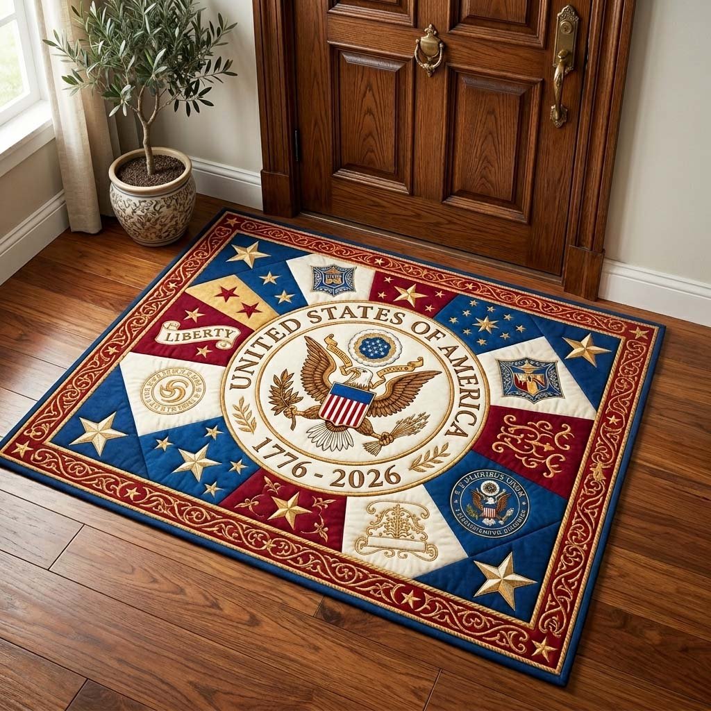 Liberty Eagle Doormat - Patriotic Design | Printed Welcome Doormat