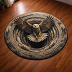 Liberty Eagle Round Mat Rug - Nature Design | Serene Home Decor