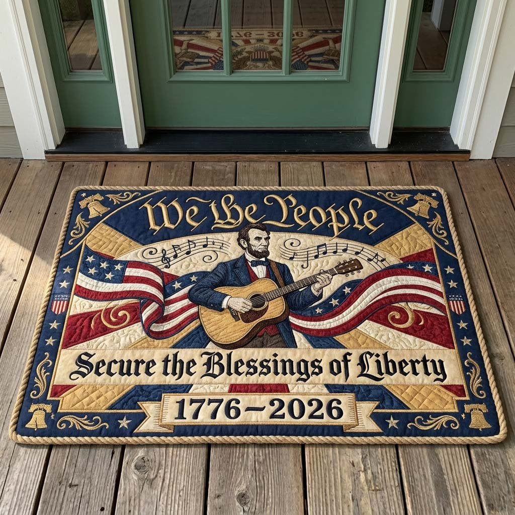 Liberty Emblem Doormat - Patriotic Design | Printed Welcome Doormat