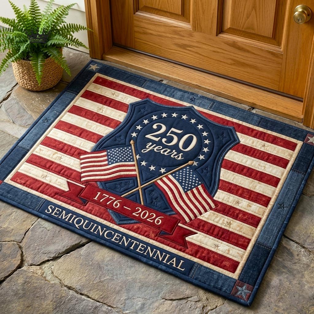 Liberty Patch Doormat - Patriotic Design | Printed Welcome Doormat