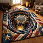 Liberty Pride area rug in a living room
