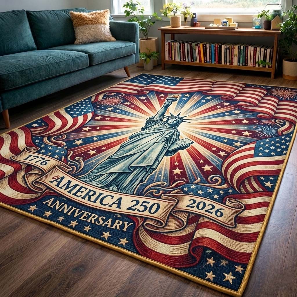Liberty Radiance area rug in a living room