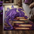 Library Dragon area rug in a living room