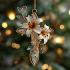 Lily Cross Christmas Ornament