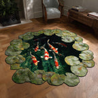 Lily Haven Custom Shape Area Rug - Nature Design | Die-Cut Non-Slip Rug - washable non-slip printed rug