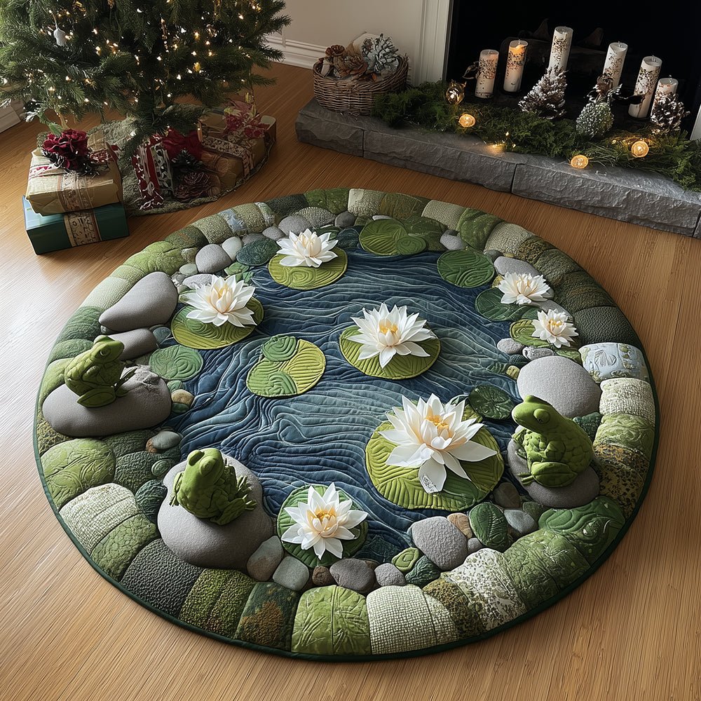 Lilykiss Hideaway Round Mat Rug - washable non-slip printed rug