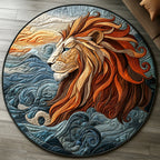 Lionheart Legacy Round Mat Rug - washable non-slip printed rug