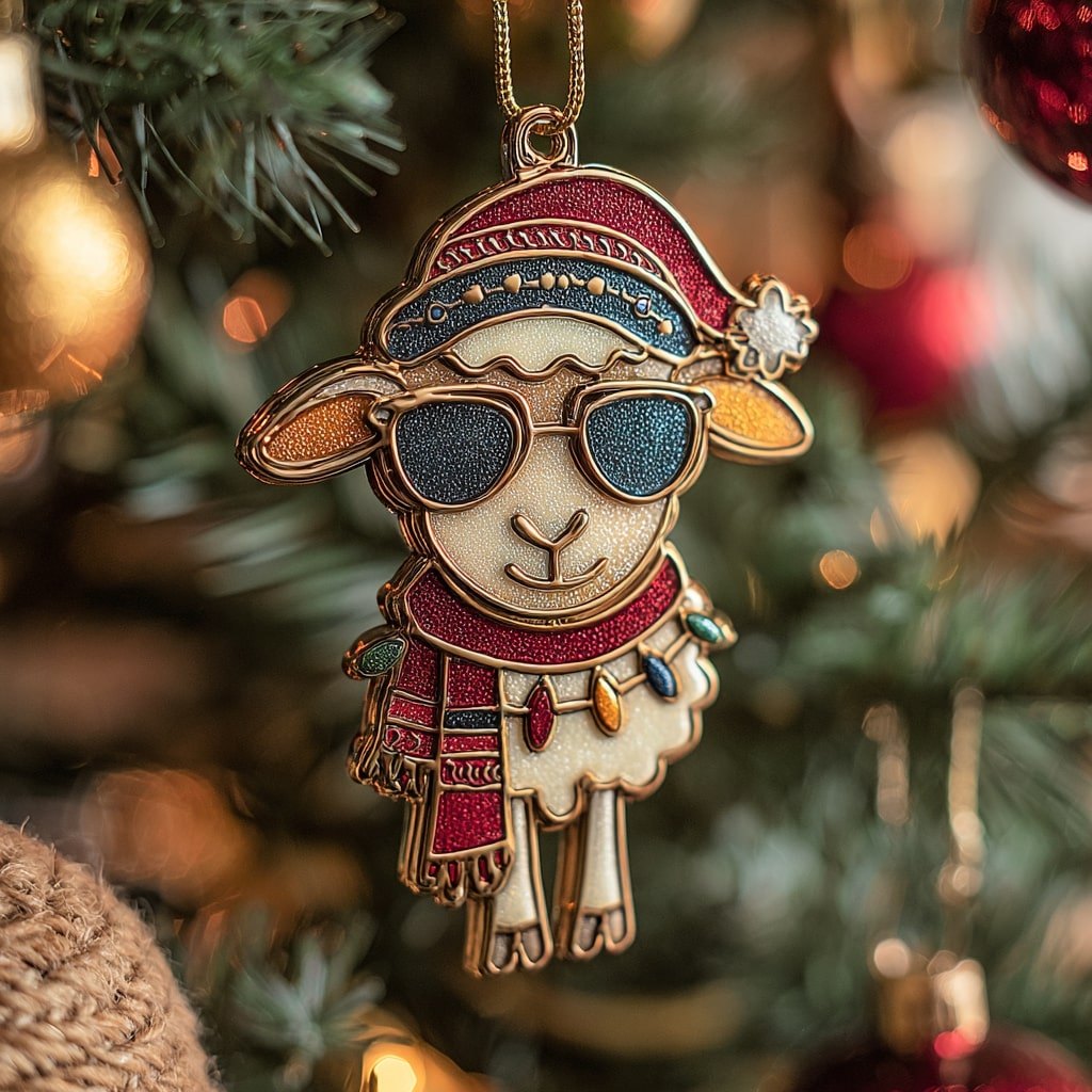 Little Lamb Joy Christmas Ornament