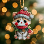 Little Meow Claus Christmas Ornament