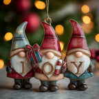 Little Present Gnome Christmas Ornament
